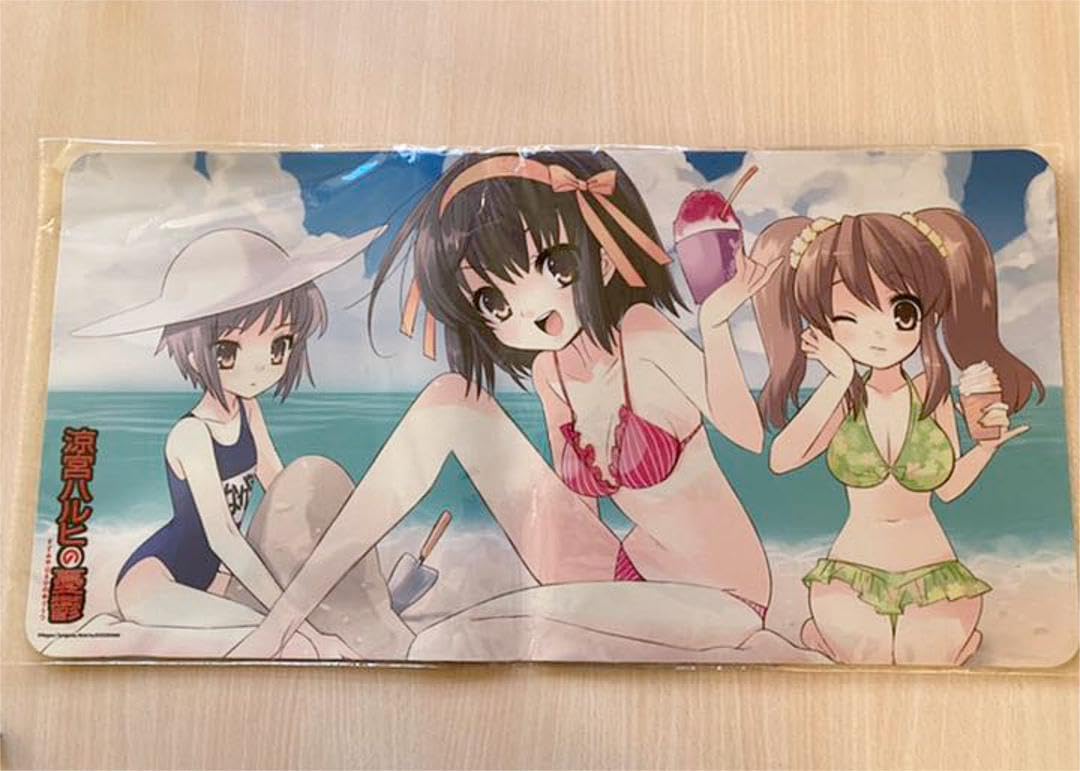 涼宮ハルヒ シリーズ 新刊 発売 記念 ラバープレイマット ラバーデスクマット Amazon.co.jp: 「涼宮ハルヒの憂鬱」 ラバープレイマットA : おもちゃ